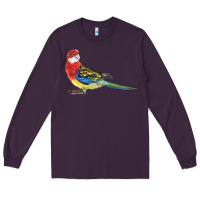 Plum Rosella Bird Long Sleeve Tee - LillyAllenDesigns