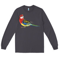 Smoke Rosella Bird Long Sleeve Tee - LillyAllenDesigns