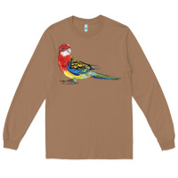 Toasted Coconut Rosella Bird Long Sleeve Tee - LillyAllenDesigns