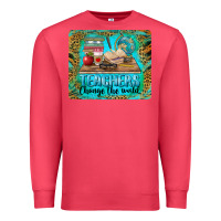 Cardinal teachers change the world mousepad Premium Sweatshirt - BarkalooDesign