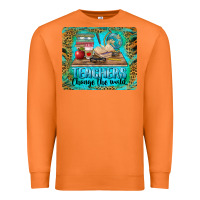 Carrot teachers change the world mousepad Premium Sweatshirt - BarkalooDesign