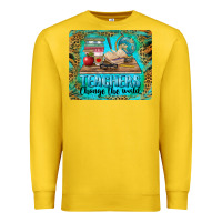 Lemon teachers change the world mousepad Premium Sweatshirt - BarkalooDesign