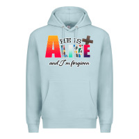 Blue Mist He is Alive Premium Hoodie - Bettercallsaul