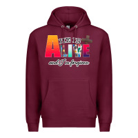 Burgundy He is Alive Premium Hoodie - Bettercallsaul