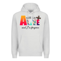 Dove Grey He is Alive Premium Hoodie - Bettercallsaul