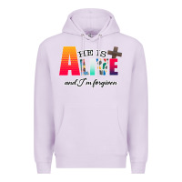 Lilac He is Alive Premium Hoodie - Bettercallsaul