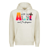 Oatmeal Heather He is Alive Premium Hoodie - Bettercallsaul