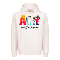 Pale Pink He is Alive Premium Hoodie - Bettercallsaul