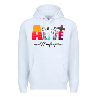 White He is Alive Premium Hoodie - Bettercallsaul