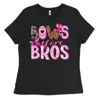 Black bows before bros Ladies Tee - texasbilliewilder