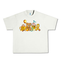 Pistachio childhood cancer ribbon and coffee cups Urban Heavy Tee - AdoDesignShop
