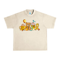 Sandshell childhood cancer ribbon and coffee cups Urban Heavy Tee - AdoDesignShop