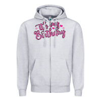 Heather Grey it s my birthday Zipper Hoodie - MaliasSmallBusiness