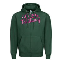 Sports Green it s my birthday Zipper Hoodie - MaliasSmallBusiness