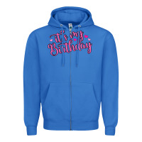 True Royal it s my birthday Zipper Hoodie - MaliasSmallBusiness