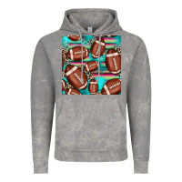 Cloud Rock football leopard turquoise seamless pattern Vintage Hoodie - JahusDesignShop