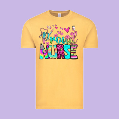 Proud Nurse Vintage Tee Designed By Bundleandbundleshop