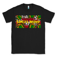Black santa's helper with gifts Classic Tee - AdoDesignShop