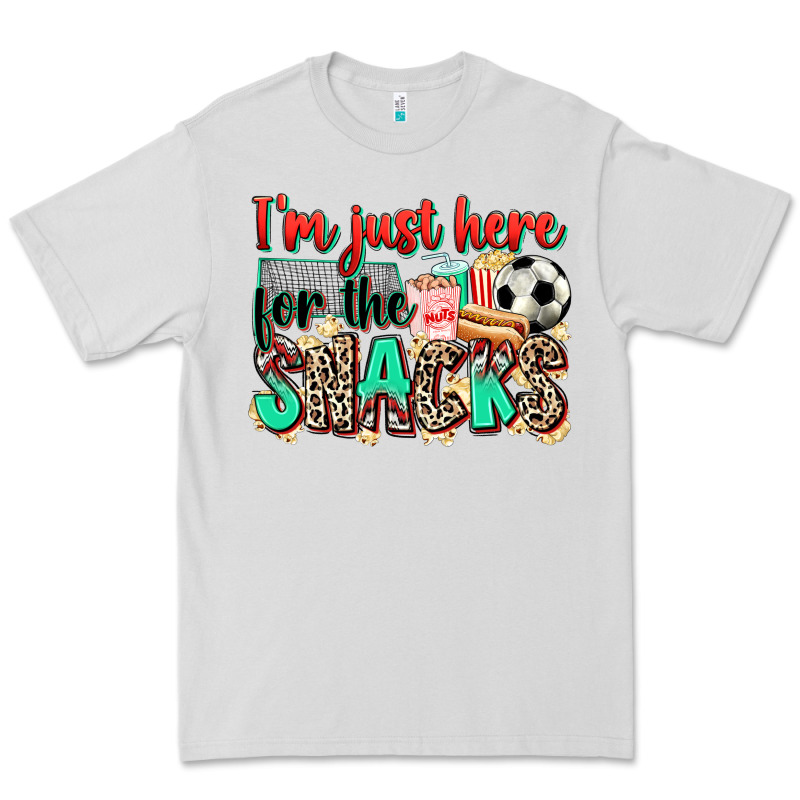 I'm Just Here For The Snacks Soccer Premium Tee by Zillion Design Studio | Teevron