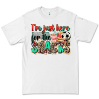 White i'm just here for the snacks soccer Premium Tee - Zillion Design Studio