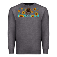 Charcoal Heather western mama messy bun Premium Sweatshirt - Jasminsmagicworld
