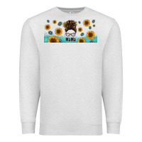 Oatmeal Heather western mama messy bun Premium Sweatshirt - Jasminsmagicworld