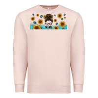 Pale Pink western mama messy bun Premium Sweatshirt - Jasminsmagicworld