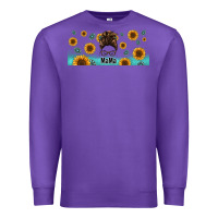 Purple western mama messy bun Premium Sweatshirt - Jasminsmagicworld