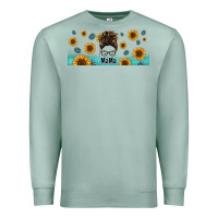 Seafoam western mama messy bun Premium Sweatshirt - Jasminsmagicworld