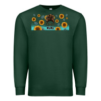 Sports Green western mama messy bun Premium Sweatshirt - Jasminsmagicworld