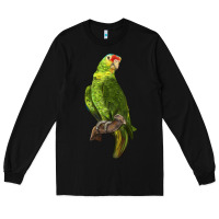 Black New Zealand Paraket Parrot Long Sleeve Tee - LillyAllenDesigns