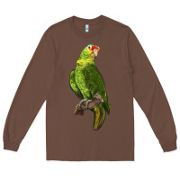 Chestnut New Zealand Paraket Parrot Long Sleeve Tee - LillyAllenDesigns