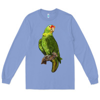 Colony Blue New Zealand Paraket Parrot Long Sleeve Tee - LillyAllenDesigns