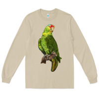 Mushroom New Zealand Paraket Parrot Long Sleeve Tee - LillyAllenDesigns