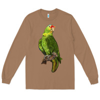 Toasted Coconut New Zealand Paraket Parrot Long Sleeve Tee - LillyAllenDesigns