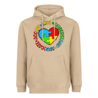 Mushroom autism awareness puzzle heart love understand advo Heavyweight Hoodie - Artiststas