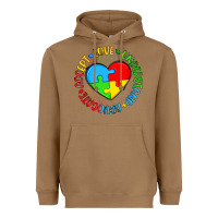 Toasted Coconut autism awareness puzzle heart love understand advo Heavyweight Hoodie - Artiststas
