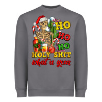 Storm Christmas ho ho ho holy shit what a year skeleton Heavyweight Sweatshirt - AdoDesignShop