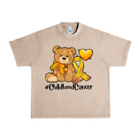French Oak childhood cancer and cancer ribbon Urban Heavy Tee - AdoDesignShop