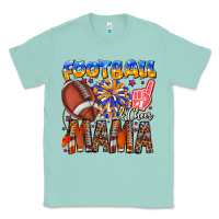 Seafoam football mama Classic Tee - CowhideDigitalArt