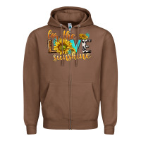 Chestnut for the love sunshine Zipper Hoodie - NancyCooperArtShop