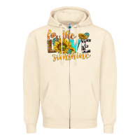 Sandshell for the love sunshine Zipper Hoodie - NancyCooperArtShop