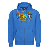 True Royal for the love sunshine Zipper Hoodie - NancyCooperArtShop
