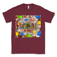 Burgundy autism mom Classic Tee - BarkalooDesign