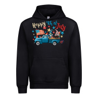Black happy 4th of july gnome truck Urban Hoodie - CowGirlArtShop