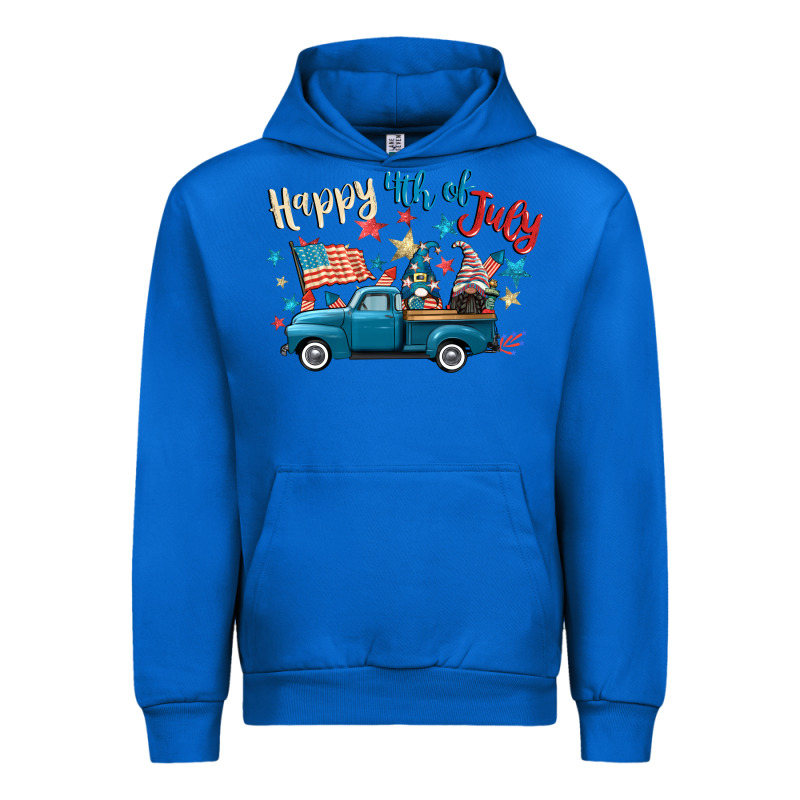 Happy 4th Of July Gnome Truck Urban Hoodie by CowGirlArtShop | Teevron