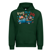 Forest Green happy 4th of july gnome truck Urban Hoodie - CowGirlArtShop