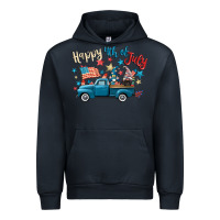 Navy happy 4th of july gnome truck Urban Hoodie - CowGirlArtShop