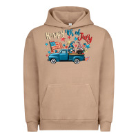 Pigment Burro happy 4th of july gnome truck Urban Hoodie - CowGirlArtShop