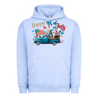 Pigment Grape Ice happy 4th of july gnome truck Urban Hoodie - CowGirlArtShop